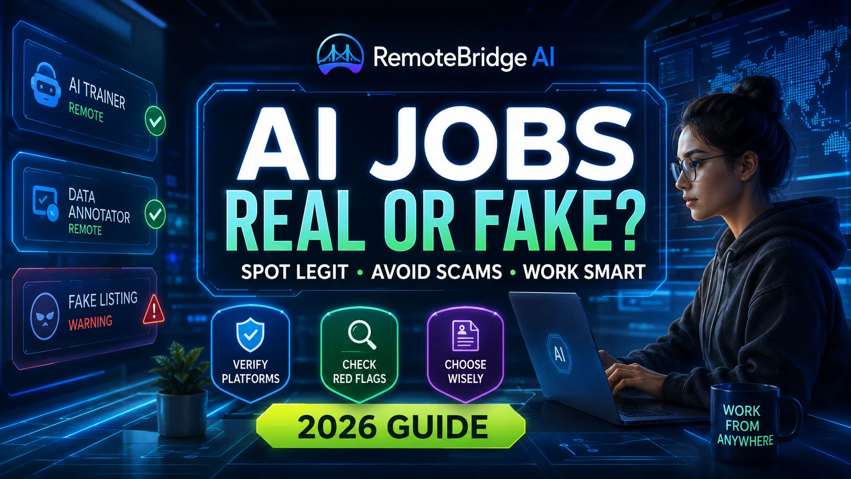 Are AI remote jobs legitimate in 2026 and how to spot fake opportunities