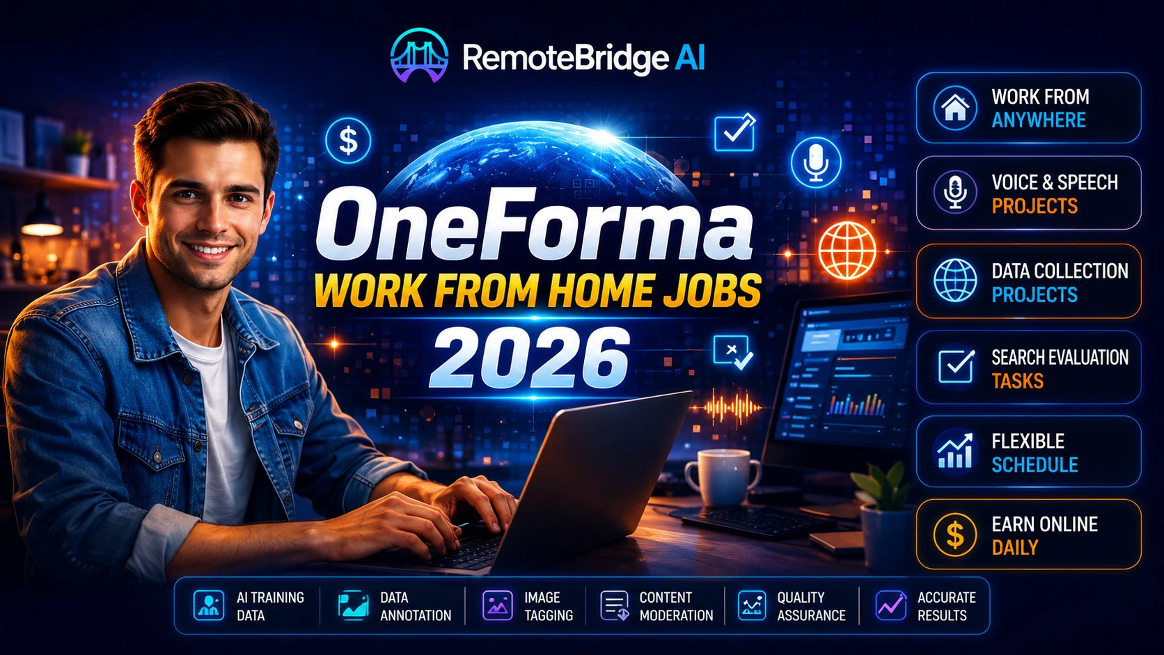 OneForma work from home jobs 2026 guide
