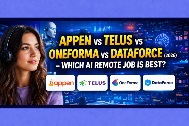 Appen vs TELUS vs OneForma vs DataForce comparison
