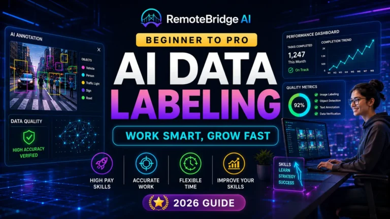 How to increase AI data labeling earnings fast with productivity strategies, skill development, and AI annotation workflow in 2026.