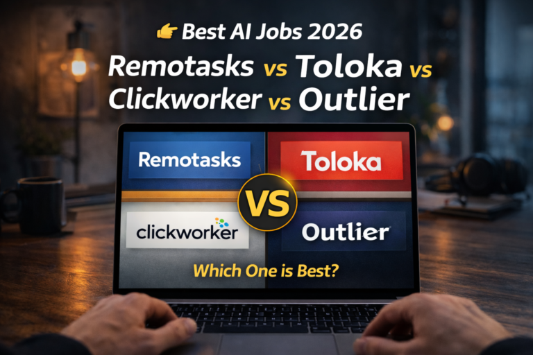 Remotasks vs Toloka vs Clickworker vs Outlier comparison 2026