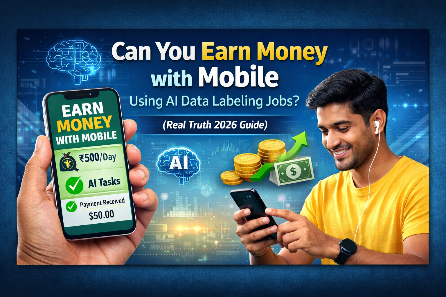 Can You Earn Money with Mobile Using AI Data Labeling Jobs? (Real Truth 2026 Guide)