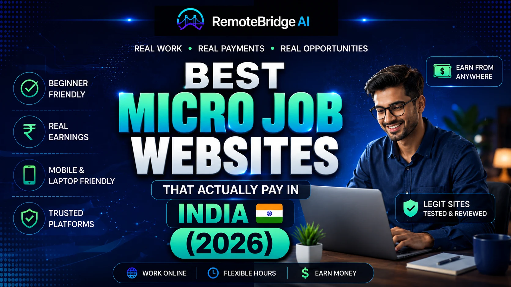 🔥 Best Micro Job Websites That Actually Pay in India (2026)