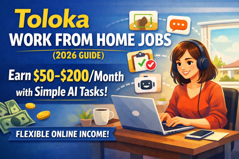 💻 Toloka Work From Home Jobs (2026 Guide) – Earn $50–$200/Month with Simple AI Tasks