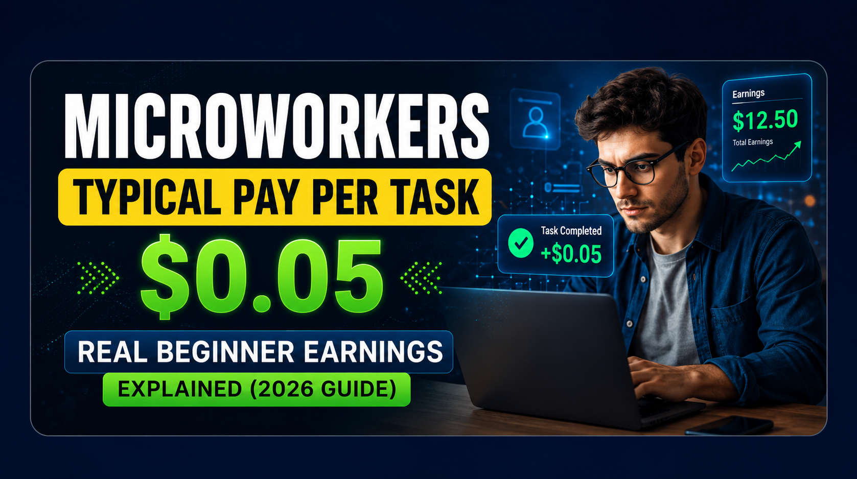 Microworkers typical pay per task real beginner earnings explained in 2026